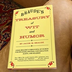 Braude's Treasury of Wit and Humor Book 1964 1st edition like new